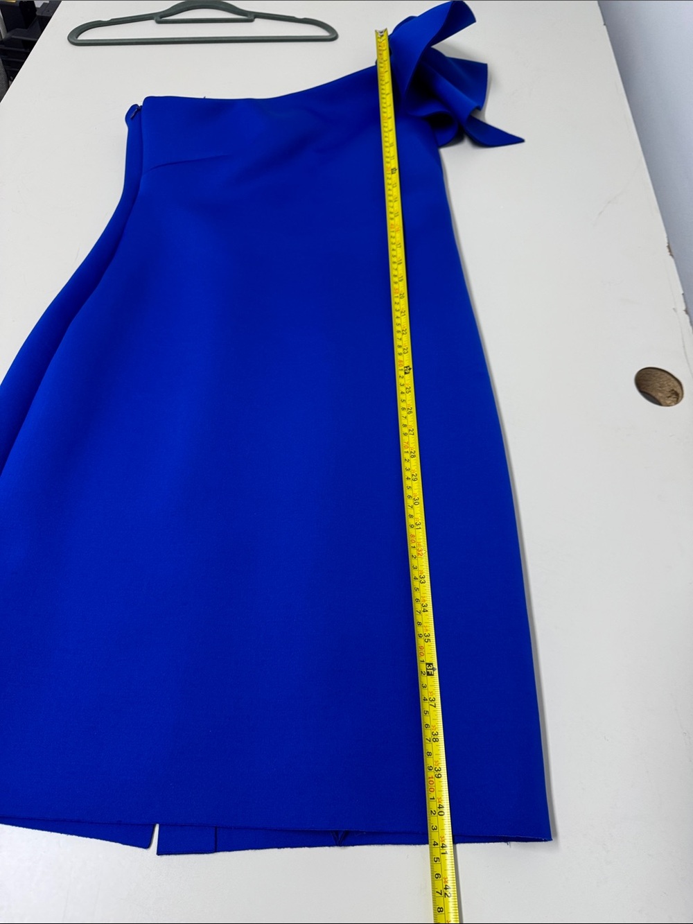 Eliza J One-Shoulder Cobalt Blue Cocktail Dress with Sculpted Bow - Picture 6 of 10